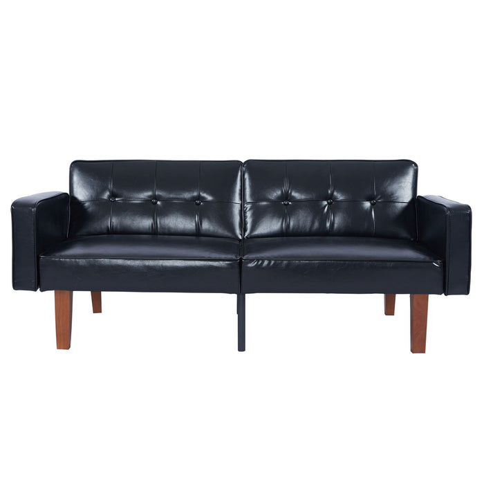 3 Position Split Back Futon Sofa Bed For Living Room