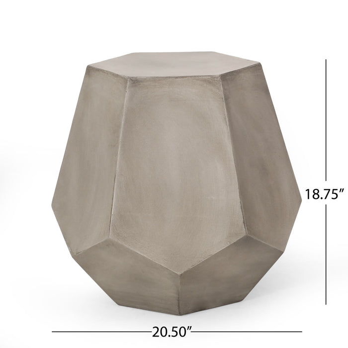 Outdoor Calgary Side Table - Light Gray