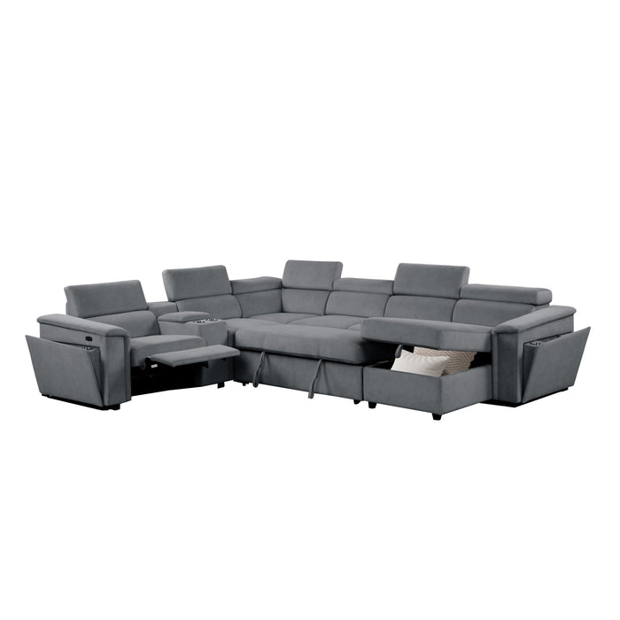 Harvey - Power Recliner Sleeper Sectional