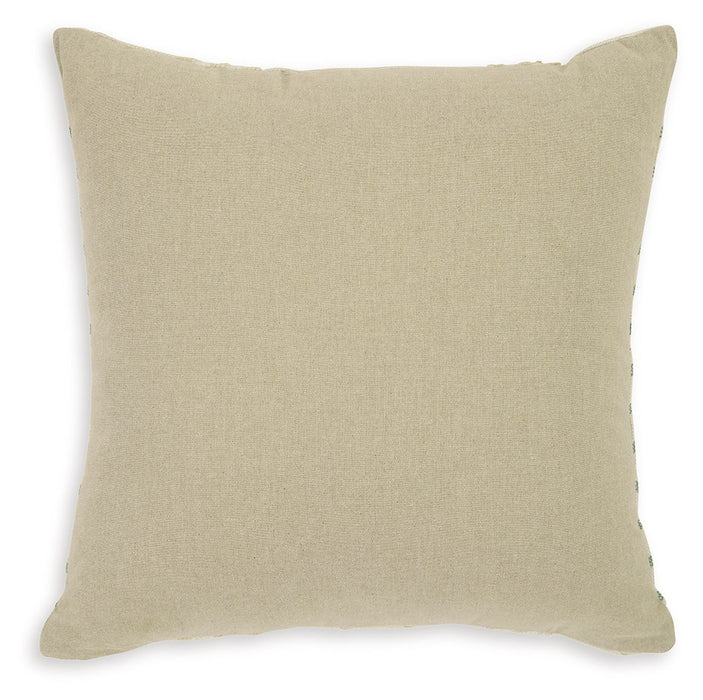 Rowton - Pillow (Set of 4) - White / Green