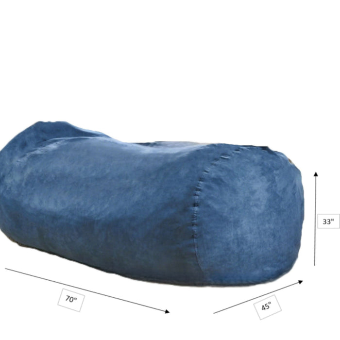 Jasper - Traditional Cylindrical Suede Bean Bag
