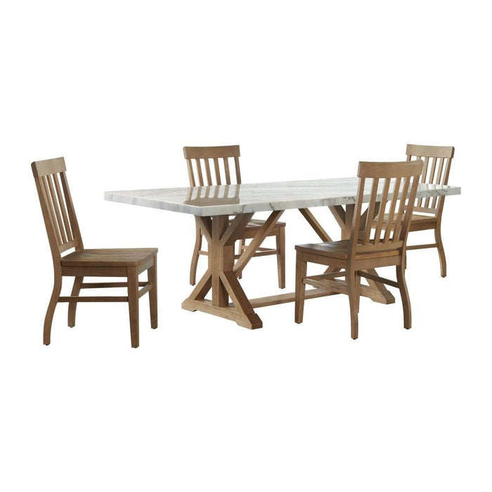 Lakeview - 5 Piece Rectangular Dining Set (Table & Four Chairs) - White