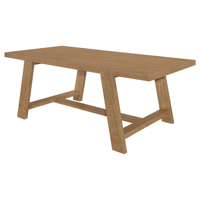 Gavilon - Rectangular Trestle Base Dining Table - Brown
