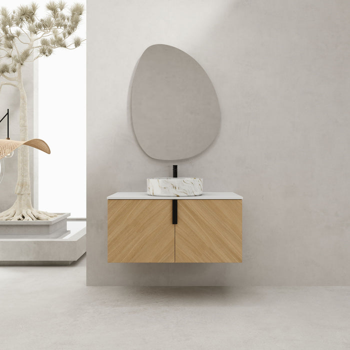 Wall Mounted Bathroom Vanity & Art Sink