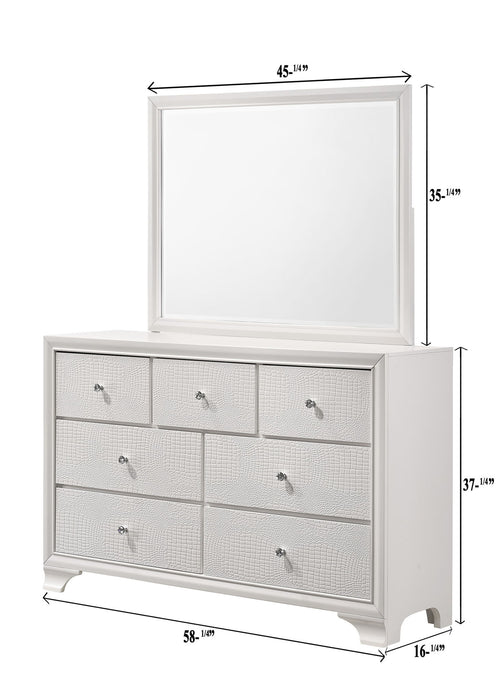 Lyssa - King 5 Piece Bedroom Set - White