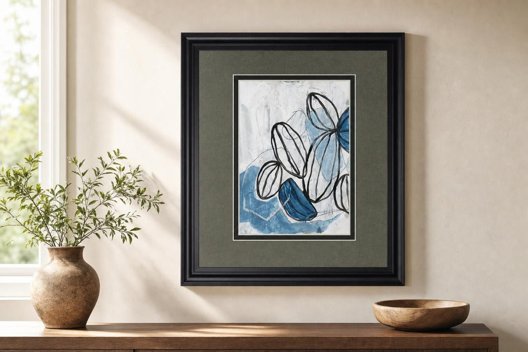 Lanterns I By June Erica Vess - Blue