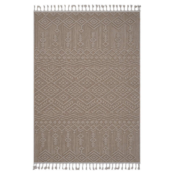 Guros - 4' X 6' Traditional Indoor / Outdoor Area Rug - Natural