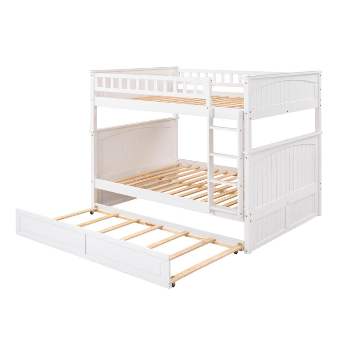 Bunk Bed With Twin Size Trundle, Guardrails