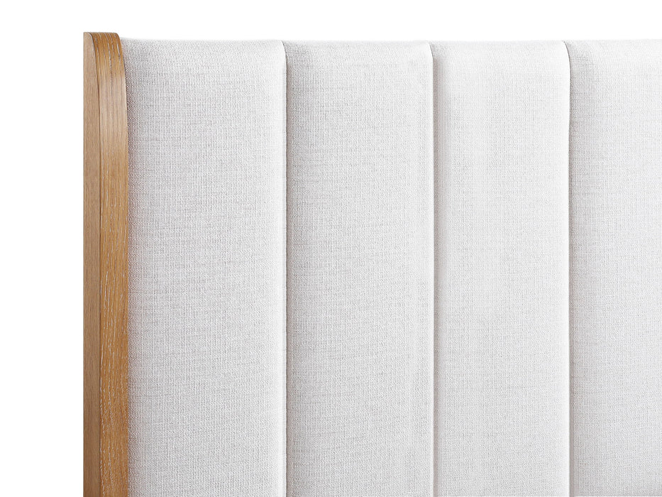 Westcott - King Panel Bed - Cerused Natural
