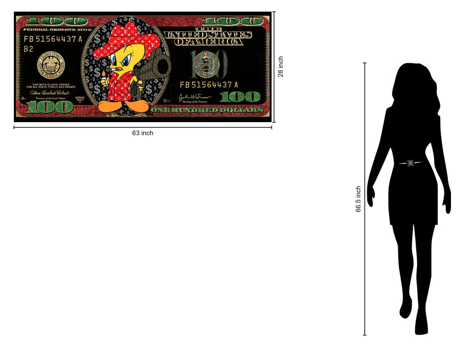 Dapper Billfire - 28" x 63" Framed Wall Art