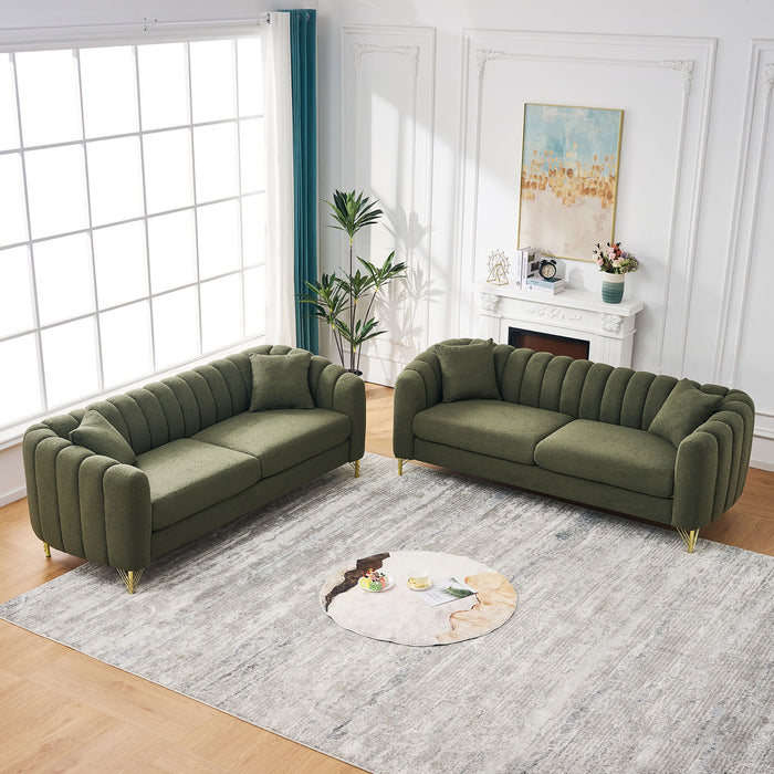 Oversized Sofa, Deep Tufted Couch