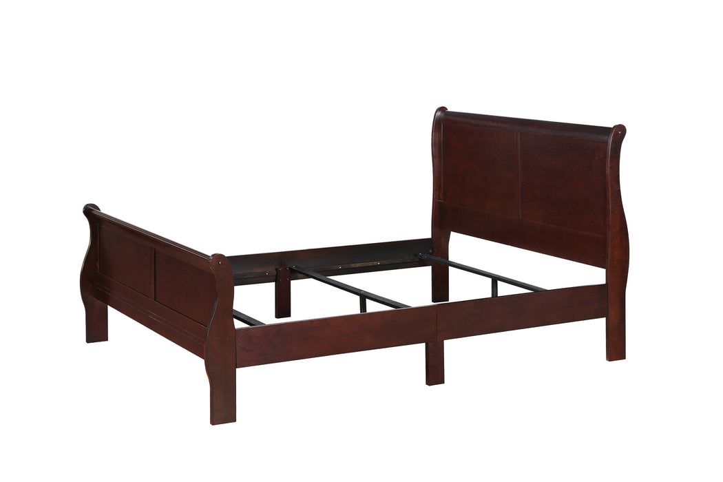 Louis Philip - Full 5 Piece Bedroom Set - Cherry
