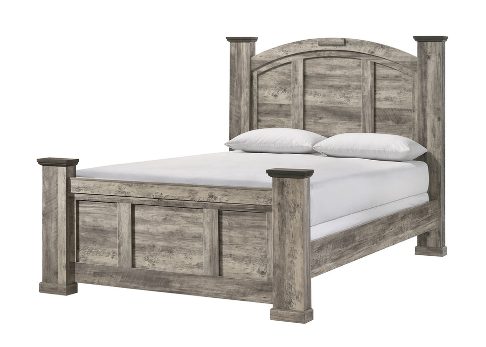 Ella-Mae - Queen 5 Piece Bedroom Set - Gray