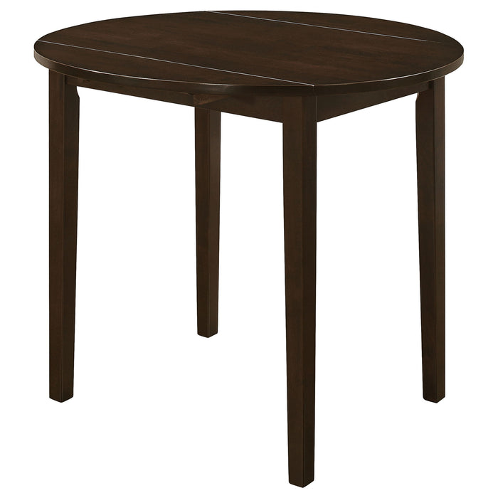 3 Piece Dining Set With Drop Leaf Table And Upholstered Chairs
