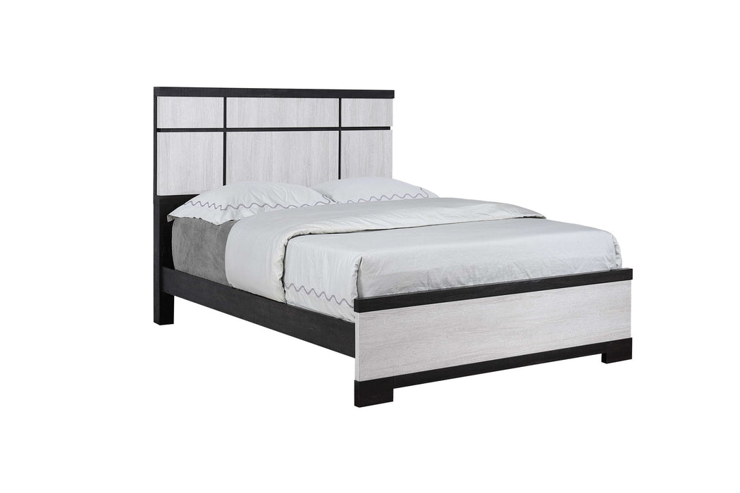 Remington - Queen 5 Piece Bedroom Set - Black / White