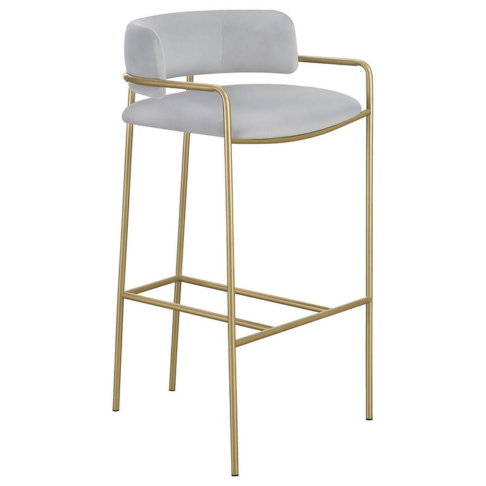 Allemonde - Low Back Stool - Gray
