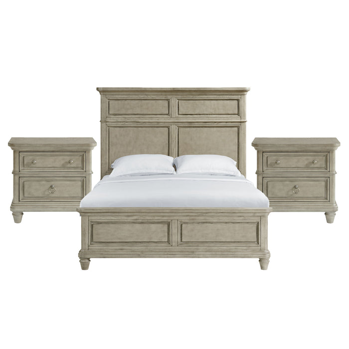 Whit-Ash - Panel Bedroom Set
