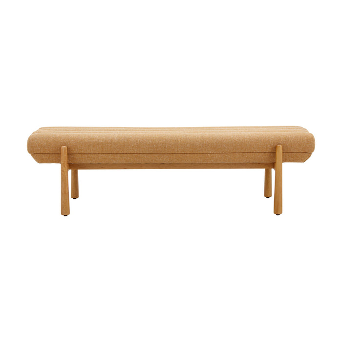 Julianna - Heavy Linen Bench - Sunflower Yellow
