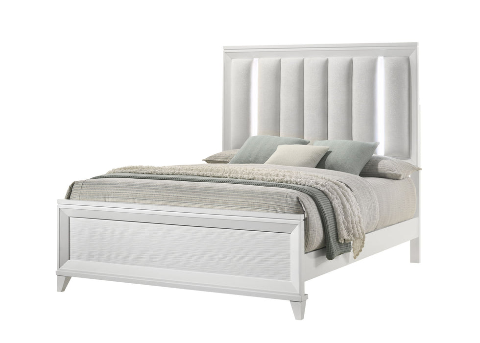 Cressida - Queen Bed With Slats - White