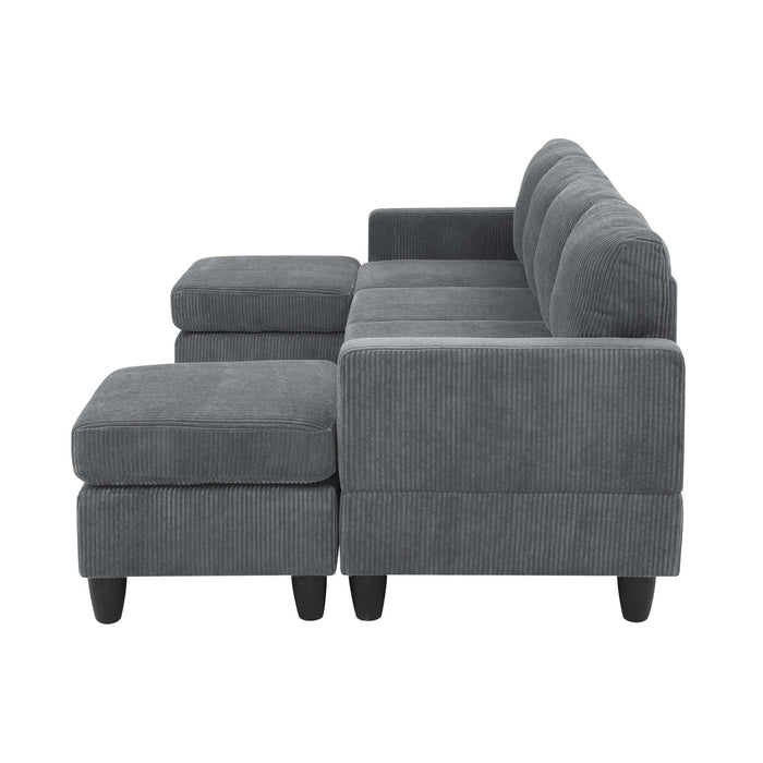 Modular Sectional With 2 Ottomans