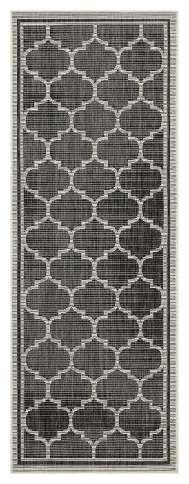 Sunshine - 5'3" X 7'3" Indoor & Outdoor Area Rug Polypropylene - Anthracite