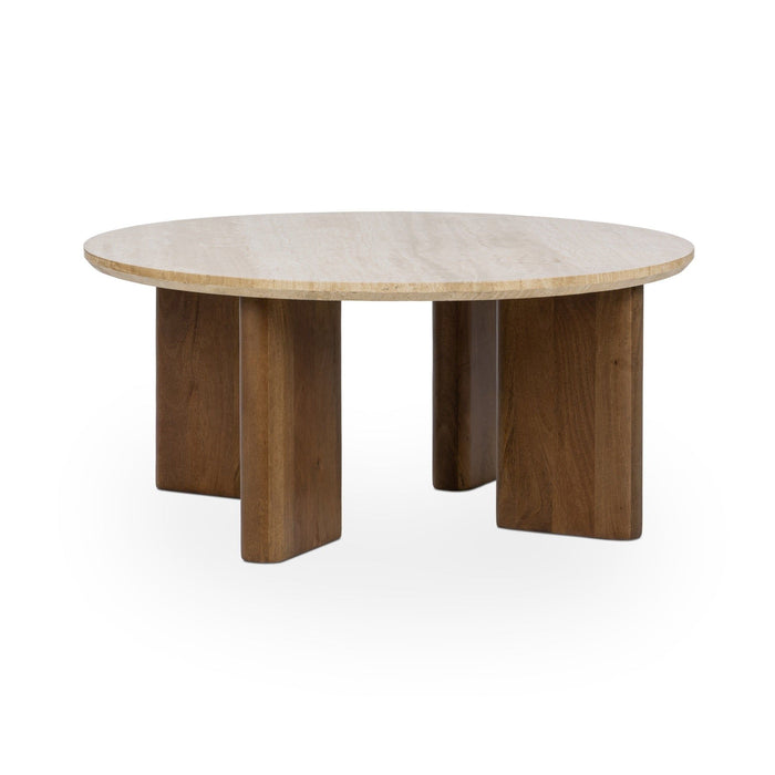 Idella - Travertine Round Table