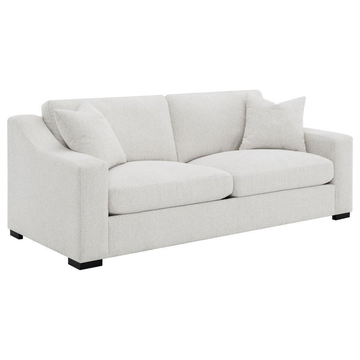 Ashlyn - Fabric Upholstered Track Arm Sofa - Sand