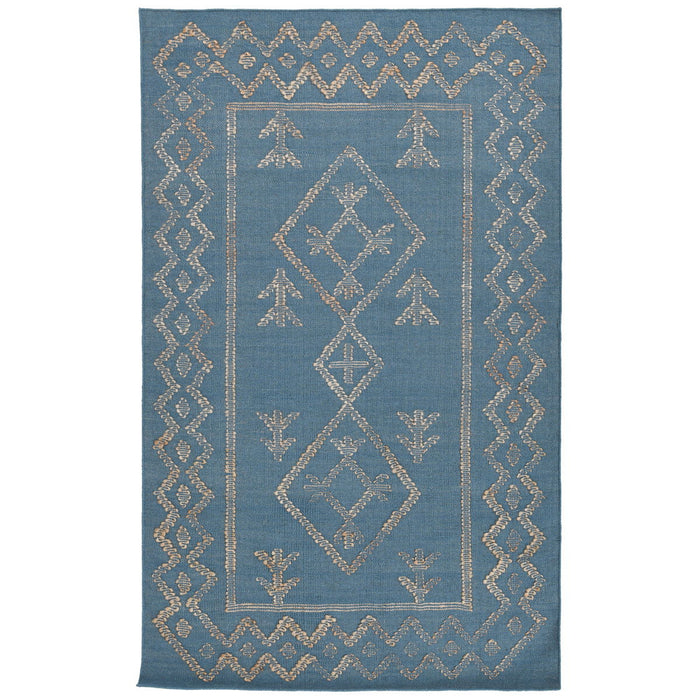 Comporta - 2' x 3' Lagos Rug - Blue/Natural