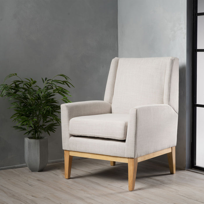 Modern Accent Chair With Padded Cushion Seat