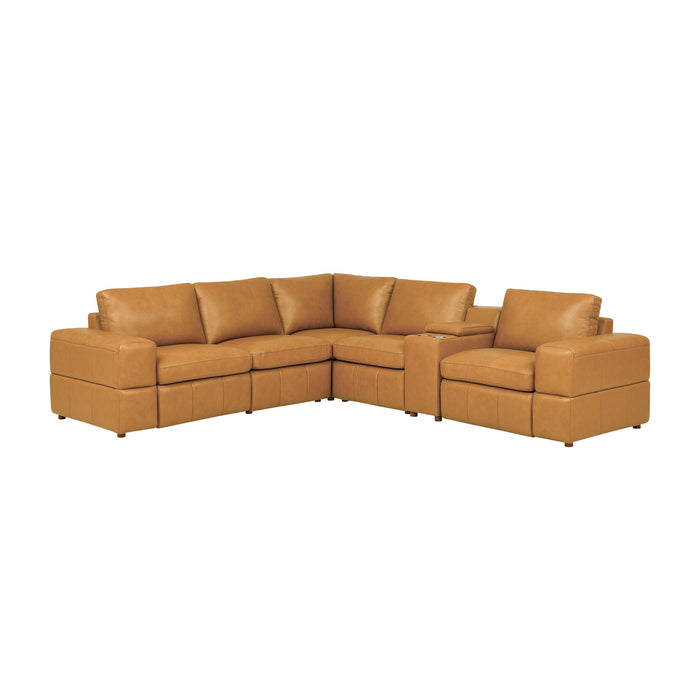 Upholstered Large Arms Sectional With Recliner Seats