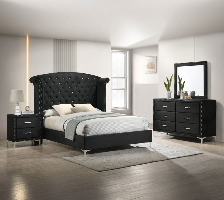 Lucinda - Queen 4 Piece Bedroom Set - Black
