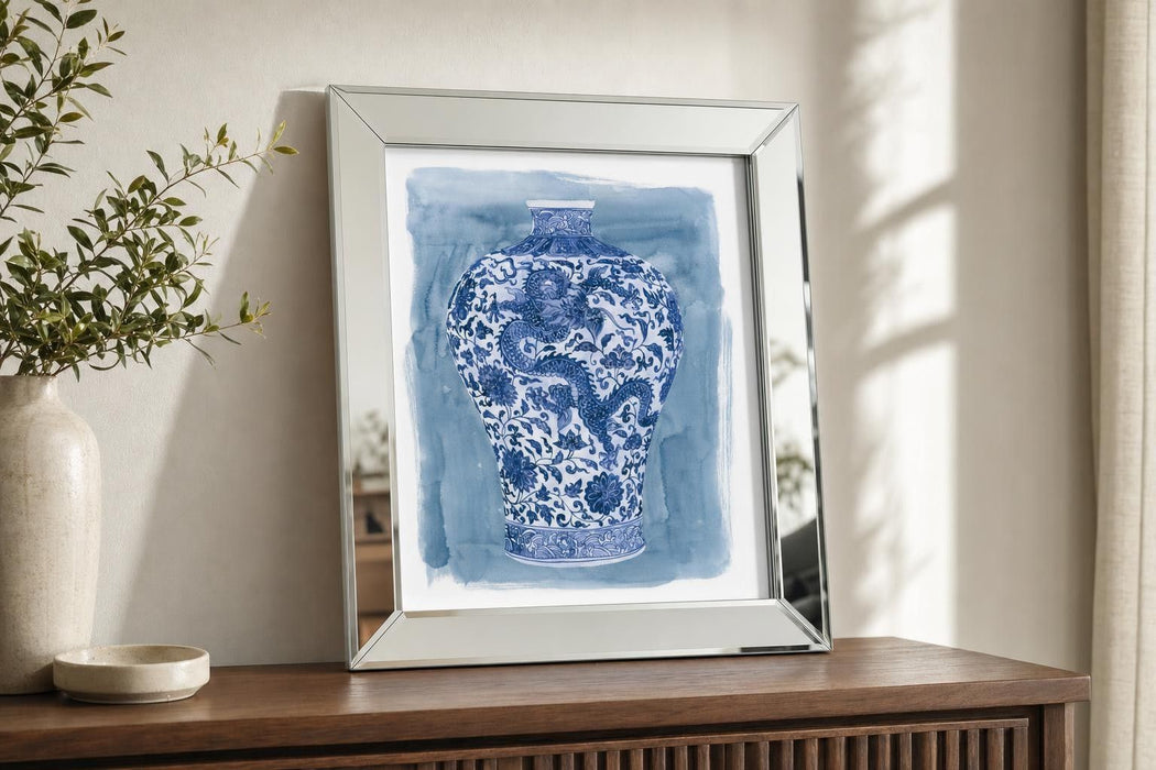 Ming Vase II By Melissa Wang - Blue