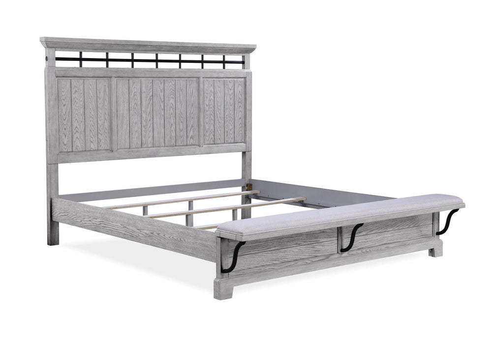 Beckett - Queen 5 Piece Bedroom Set - Greige