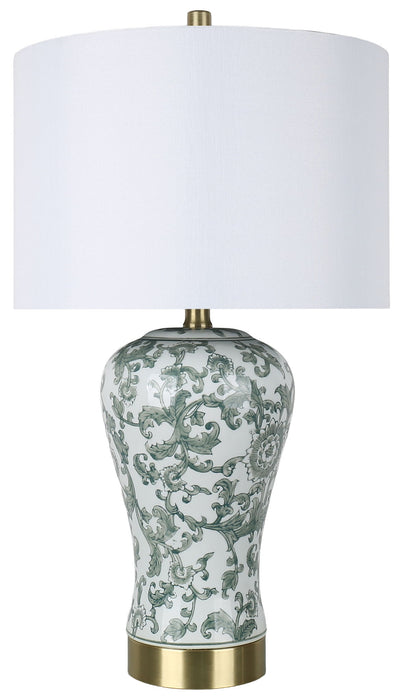 Sage Conservatory - 26 X 15 - Ceramic Table Lamp (Set of 2) - Sage Botanical Chinoiserie