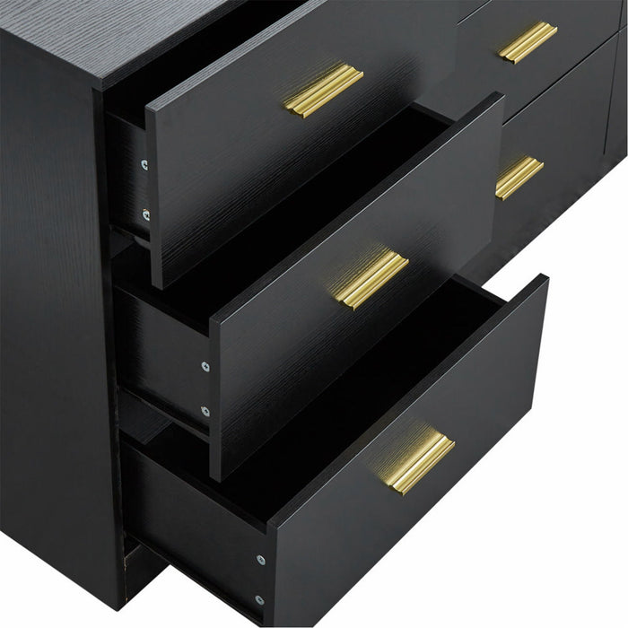 9 Drawer Dresser, Ample Storage For Bedroom