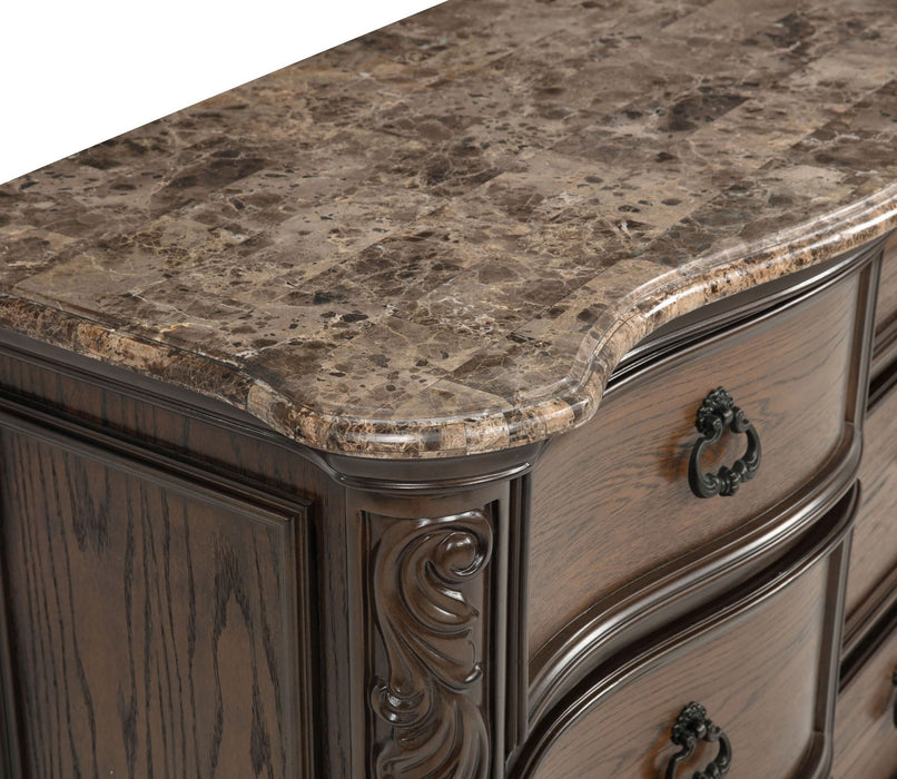 Ludwig - Dresser & Mirror- Dark Brown