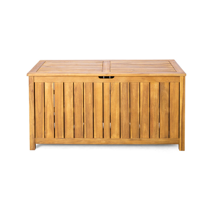 Portside - 100 Gallons Wood Deck Box - Teak
