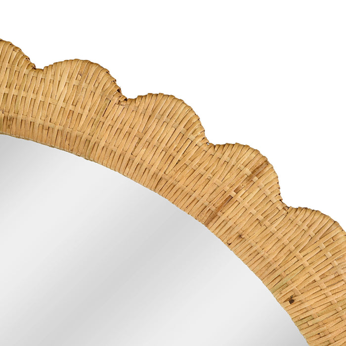 Bama - Rattan Arched Wall Mirror - Natural