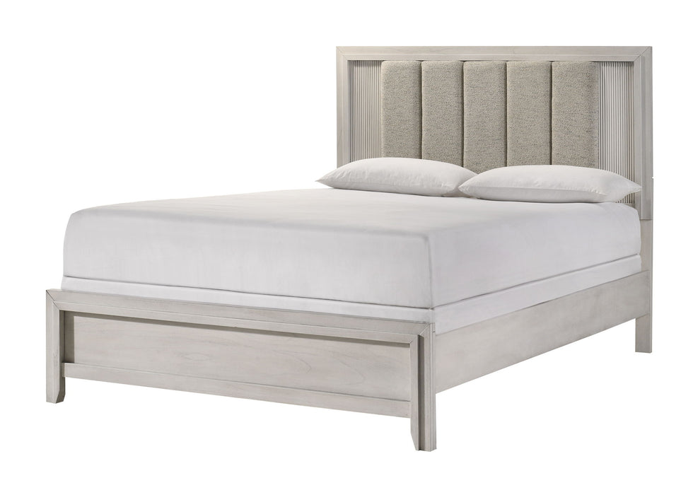 Carlton - Queen 5 Piece Bedroom Set - White Mist