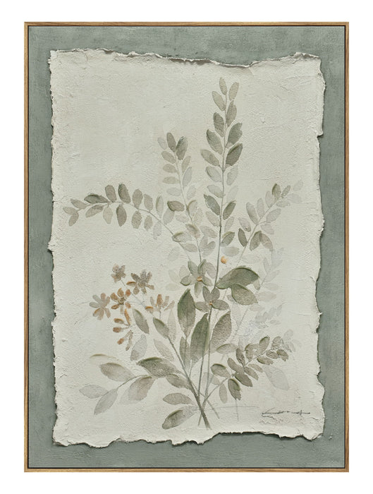 Muted Foliage Texture - 20" x 28" Framed Wall Art