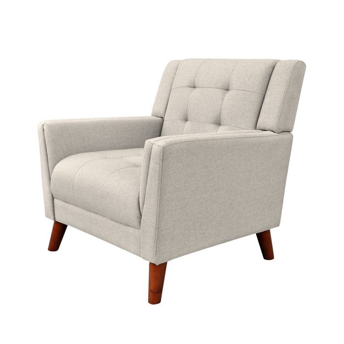 Luminaesque - Fabric Upholstered Armchair With Tufted Back