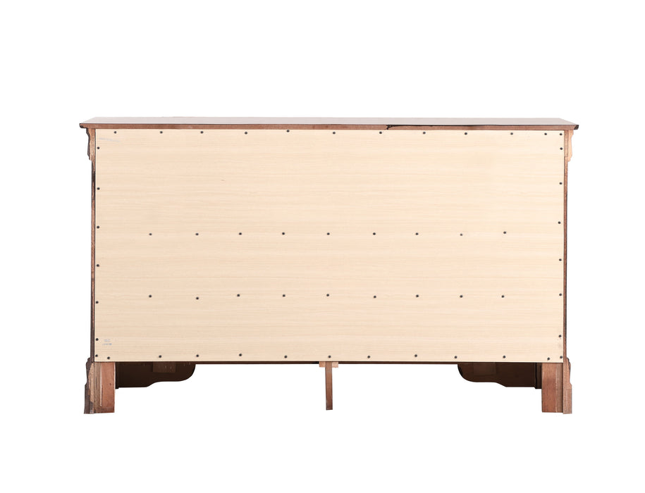 Glory Furniture - Glory Furniture Louisphillipe Dresser, Cherry Particle Board