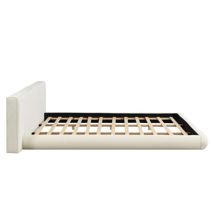 Low Profile Platform Bed With Rounded Edges
