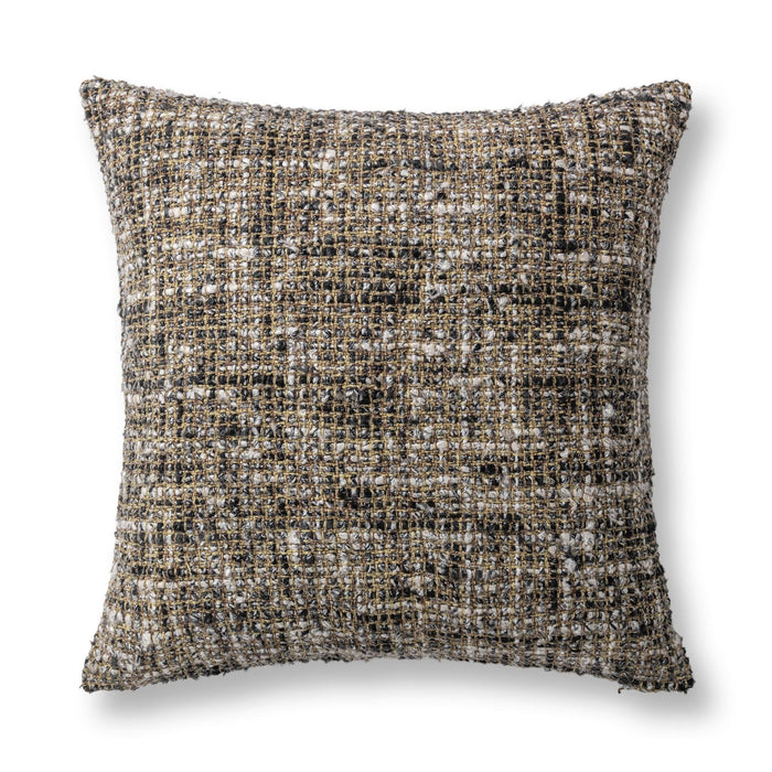 Villa Classics - Porter 22" x 22" Accent Pillow - Black / Ivory