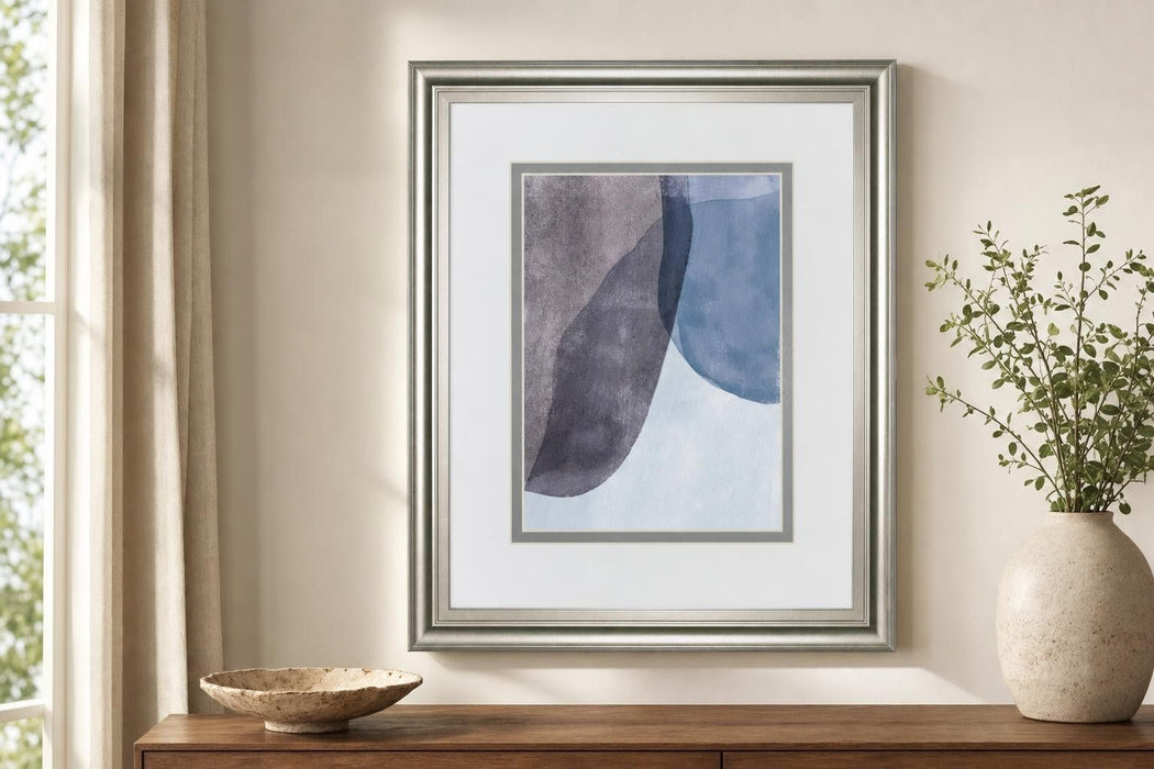 Quake I By Emma Caroline 34x40- Blue - Blue