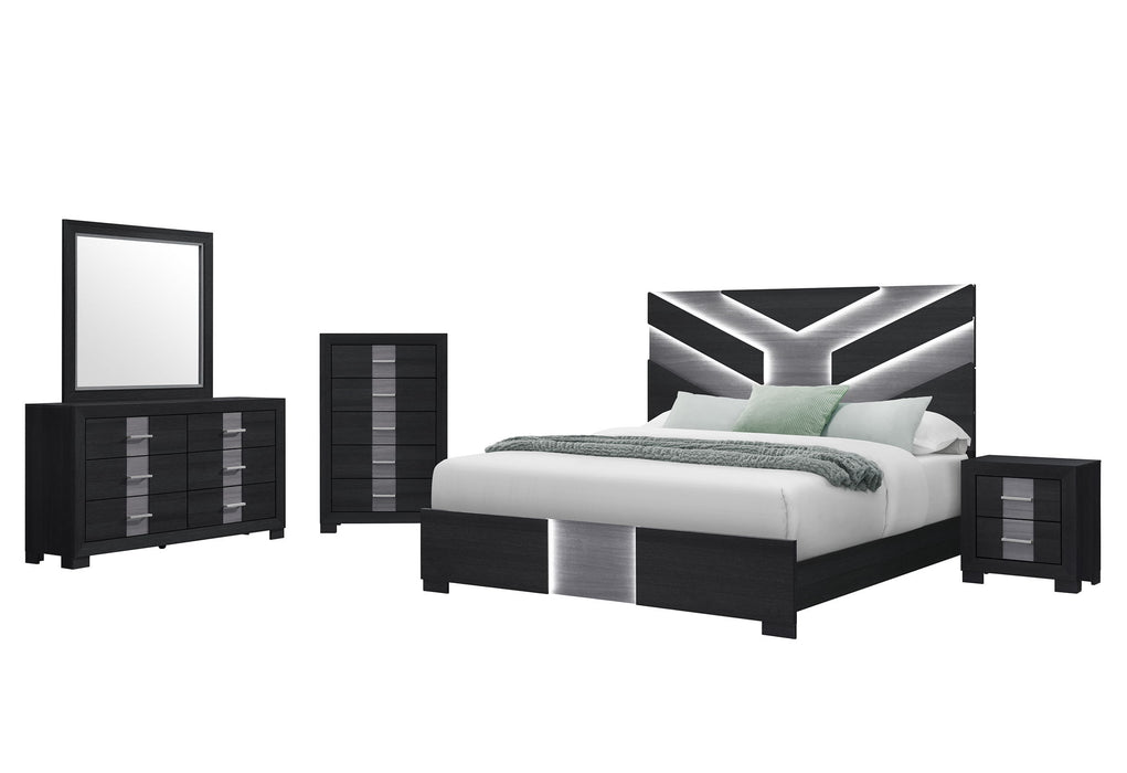 Optimus - Nightstand - Black / Gray