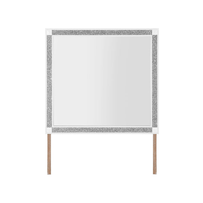 Soulmarie - Mirror, Connects To Dresser - White