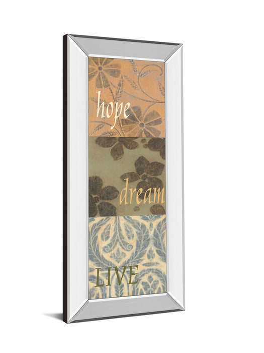 Uplift I By Vision Studio - Mirror Framed Print Wall Art - Orange