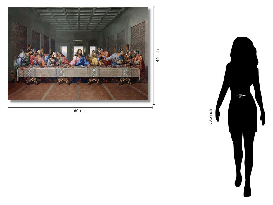 Temp Glass With Foil - Last Supper (Ethnic) - Light Brown