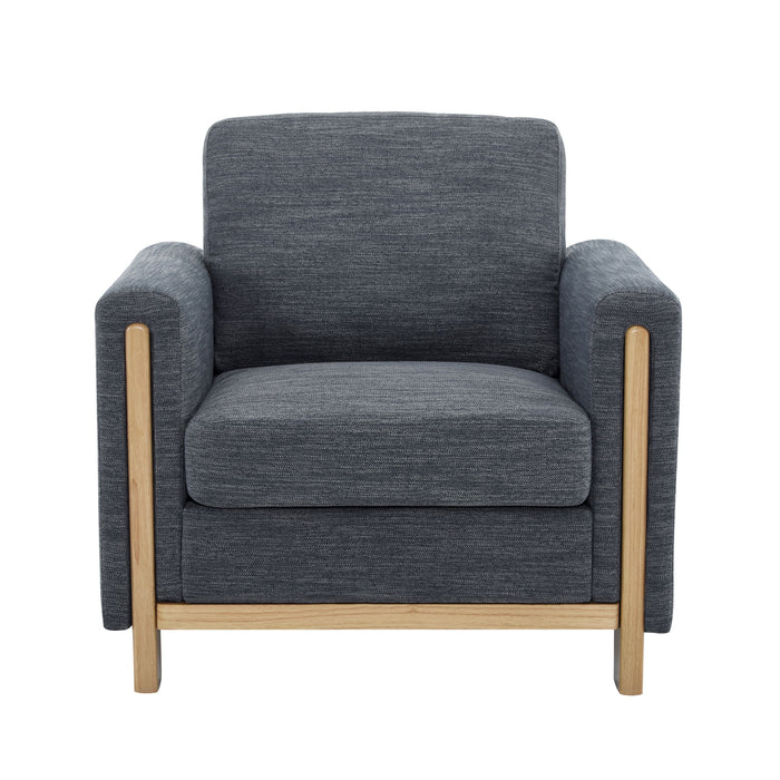 Harmonia - Classic Fabric Upholstered Armchair With Rubber Wood Frame